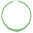Dyed Jade Graduated Smooth Round Beads 6-14mm Length 18'' Strand