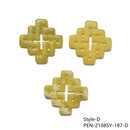 Natural Yellow & Dark Green Jade Hand Carved Pendant Five Styles Sold Per Piece