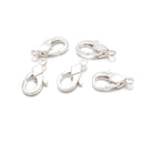 925 Sterling Silver Rhombus Clasp Size 7x11mm 4Pcs Per Bag