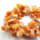 sunstone graduated faceted trapezoid beads 