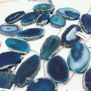 blue agate slice matte
