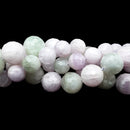 Multi-Color Kunzite Faceted Round Beads 10mm 13mm 15.5" Strand