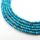 blue sea sediment jasper faceted rondelle beads 