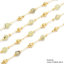 6mm Diamond Cut Beads Multi Gemstone Chain Sold One Meter Per Bag