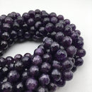 natural amethyst faceted round beads