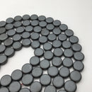 gray hematite matte shape beads