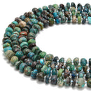 Natural Azurite Pebble Nugget Slice Chips Beads Size 8-9mm 15.5‘’ per Strand