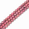 Grade A Natural Australia Rhodonite Smooth Round Beads 5mm to 10mm 15.5'' Strd