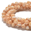 Natural Color Mother of Pearl MOP Shell Smooth Round 3mm to 12mm 15.5'' Strand