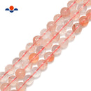 red amphibole quartz smooth round