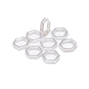 925 Sterling Silver Hollow Star Beads Size 10mm 6pcs per Bag