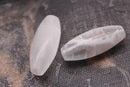natural white selenite bottle shape