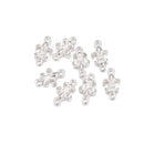 925 Sterling Silver Fleur De Lis Charm Pendant Size 8x14mm 3pcs per Bag