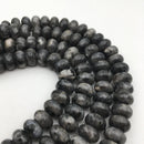 large hole larvikite labradorite smooth rondelle beads