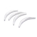 925 Sterling Silver Spiral Curved Hollow Tube Beads Size 3-4.5x44mm 1 Pc Per Bag