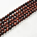 2.0mm  Hole Red Tiger Eye Smooth Round Beads 6mm 8mm 10mm 15.5" Strand