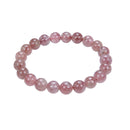 strawberry quartz bracelet smooth round