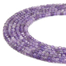 Natural Amethyst Faceted Cube Beads Size 2.2mm 15.5'' Strand