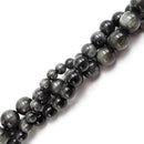 gray Eagle Hawk's eye smooth round beads