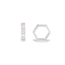 925 Sterling Silver Hollow Star Beads Size 10mm 6pcs per Bag