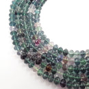 fluorite faceted rondelle beads