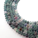 fluorite faceted rondelle beads 