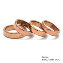 Four Sizes Hematite Band Ring Basic Ring Flat Ring 4 Pcs Per Bag Sale by Bag