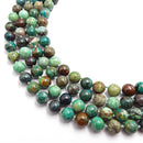 natural chrysocolla shattuckite smooth round beads