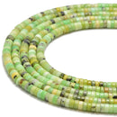 Chinese Chrysoprase Heishi Rondelle Discs Beads Size 2x4mm 15.5'' per Strand