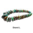 Natural Genuine Turquoise Jumbo Graduated Rondelle Beads 15-38mm 15.5" Strand KL