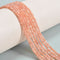 Natural Peach Moonstone Faceted Rondelle Beads Size 2x3mm 15.5" Strand