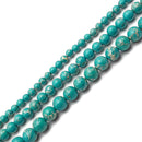Blue Sea Sediment Jasper Smooth Round Beads 4mm 6mm 8mm 10mm 12mm 15.5" Strand