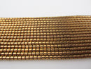 gold copper gray blue color hematite tube beads