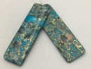 blue sea sediment jasper pendant rectangle