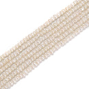 Tiny Fresh Water Pearl Potato Shape Beads Size 2-2.5mm 2.5-3mm 15.5'' Strand