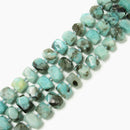 Black Blue Amazonite Center Drill Nugget Chunk Beads 12x15-17mm 15.5'' Strand