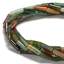 Natural India Agate Cylinder Tube Beads Size 4x13mm 15.5'' Strand