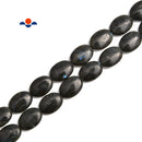 Larvikite Labradorite Smooth Flat Oval Shape Beads 13x18mm 15x20mm 15.5" Strand