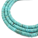 Green Blue Turquoise Irregular Heishi Discs Beads 2x4mm 3x6mm 3x8mm 15.5" Strand