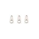 304 Stainless Steel Drop Blank Stamping Charm Tags 4x8mm 150 Pieces Per Bag