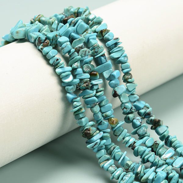 Natural Blue Green Turquoise Chips Beads Size 5-8mm 15.5'' Strand
