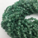 green aventurine irregular nugget chip beads