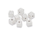 925 Sterling Silver Cube Beads 6mm (4pcs per Bag) 7.5mm (2pcs per Bag)
