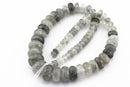 cloudy quartz graduated faceted rondelle beads