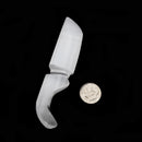 Natural Selenite Crystal Carved Knife Throwing Dagger Energy Sword 1x4" Inches