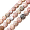 Pink Opal Smooth Coin Shape Beads 12mm 15.5" Strand