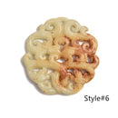 Multi-Brown Jade Hand Carved Pendant Size 60-65mm Eight Styles Sold by Piece
