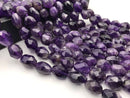 natural amethyst faceted nugget chunk beads