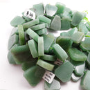 nephrite jade graduated trapezoid slab slice beads