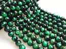 Green Tiger's Eye Smooth Round Beads 4mm 6mm 8mm 10mm 12mm 14mm 15.5" Strand